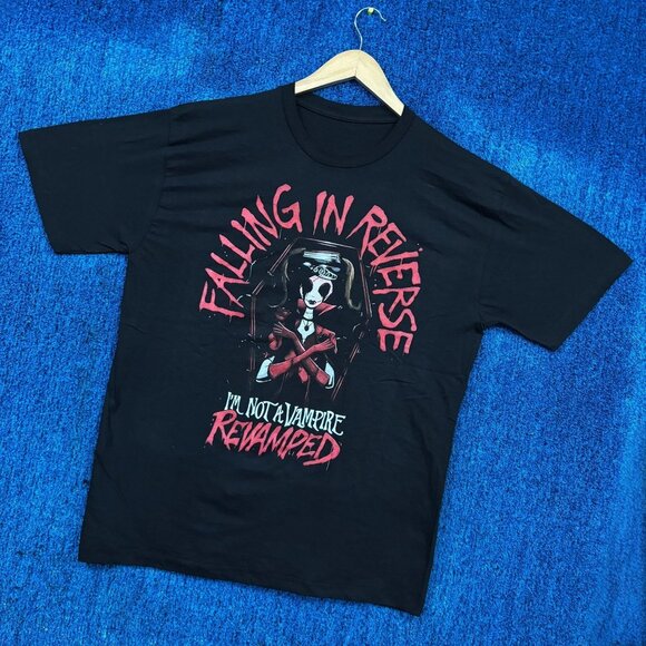 Falling in Reverse I'm Not A Vampire Revamped Rock Band T-Shirt Size Large - Picture 3 of 4